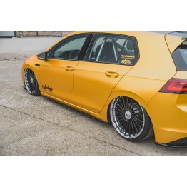 Накладки сплиттеры на пороги на VW Golf VIII